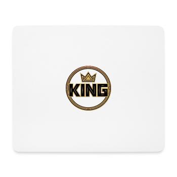 Goldenes Königskronenabzeichen - Mousepad (Querformat) - Weiß - Vorne