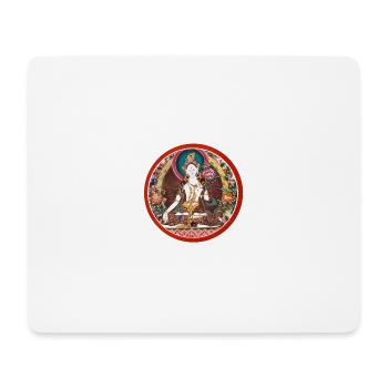 Weisse Tara - Mousepad (Querformat) - Weiß - Vorne