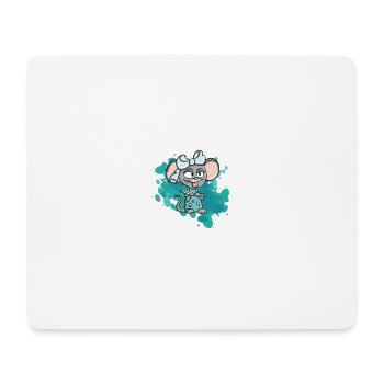 aquarell susi style Maus Frech wild Statement love - Mousepad (Querformat) - Weiß - Vorne