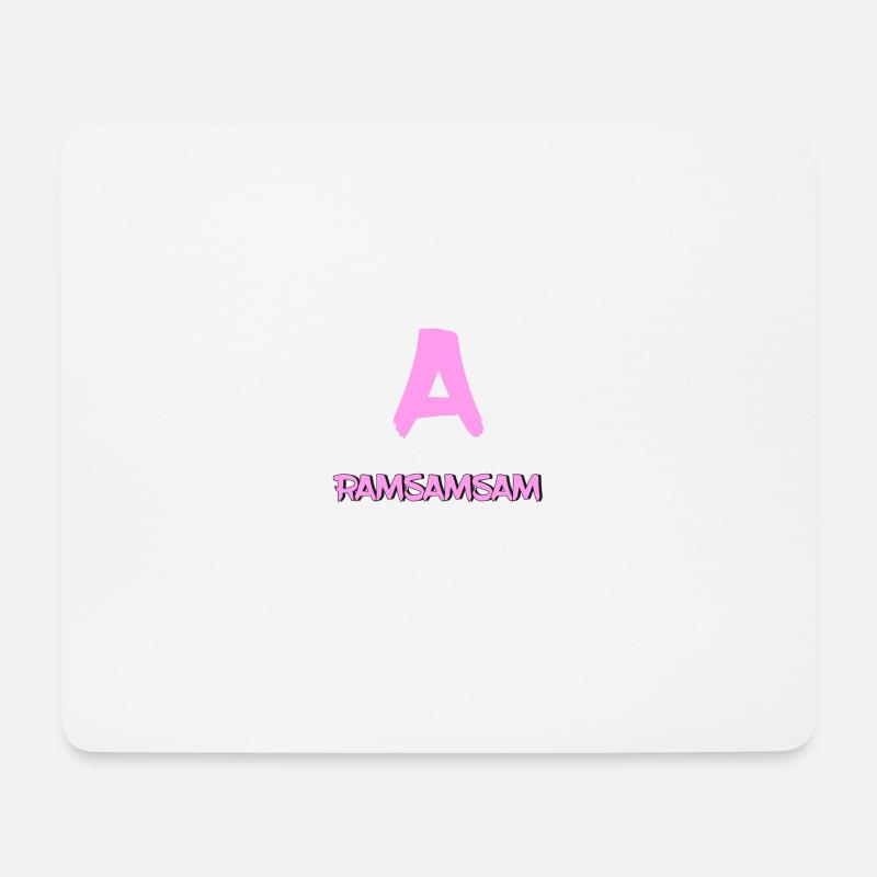 Wer A sagt muss auch Ramsamsam sagen, Aramsamsam - Mousepad (Querformat) - Weiß