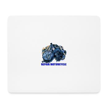BIKER - Mousepad (Querformat) - Weiß - Vorne