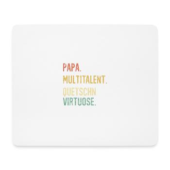 Papa Multitalent Quetschn Virtuose, Steirische - Mousepad (Querformat) - Weiß - Vorne