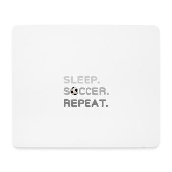 Conception de football - Tapis de souris (format paysage) - blanc - Devant