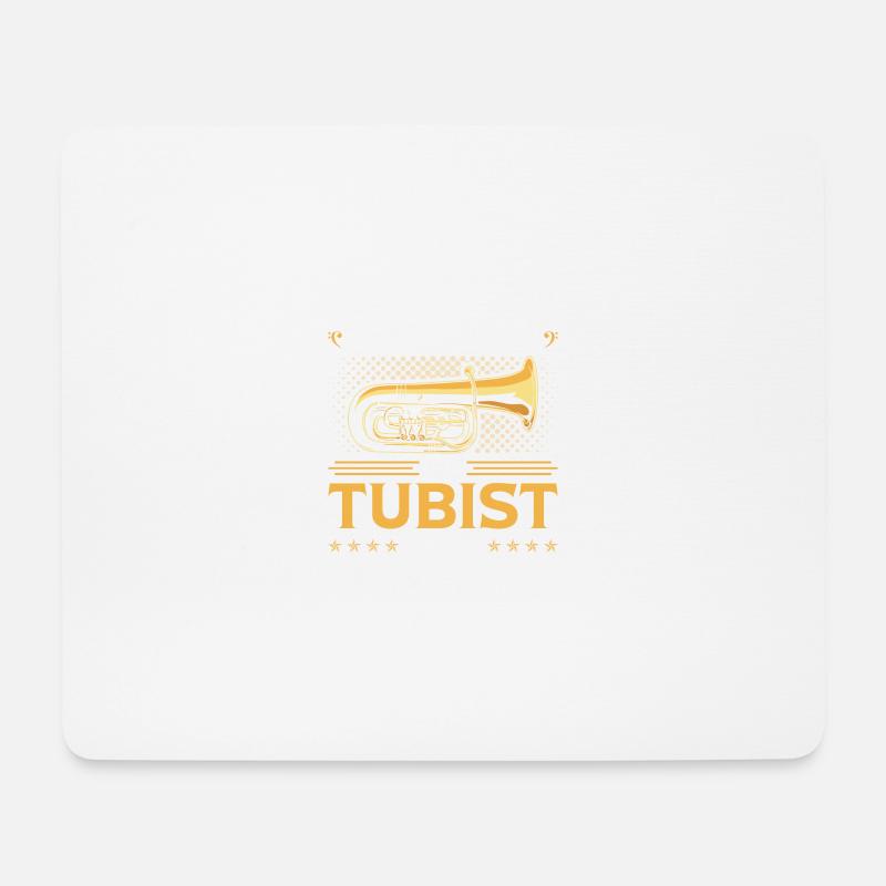 Tuba Alles Wird Gut, Lustiges Blasmusik Bass B - Mousepad (Querformat) - Weiß
