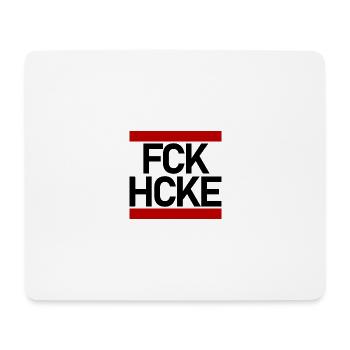 FCK HCKE - Mousepad (Querformat) - Weiß - Vorne