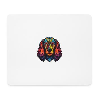 Poodle Dog Portrait - Mouse Pad (horizontal) - white - Front
