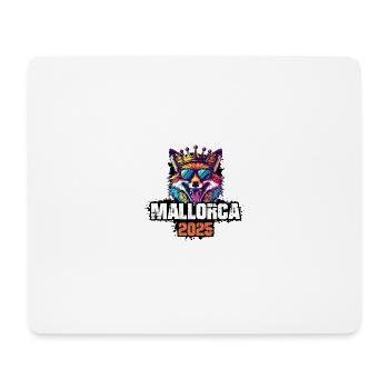 Mallorca 2025 Urlaub Fuchs - Mousepad (Querformat) - Weiß - Vorne
