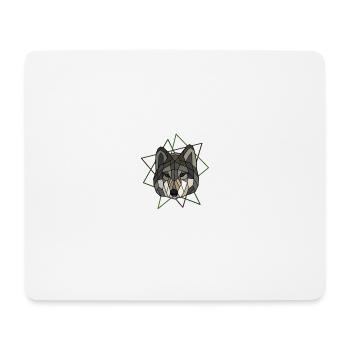 Wolf - Tapis de souris (format paysage) - blanc - Devant