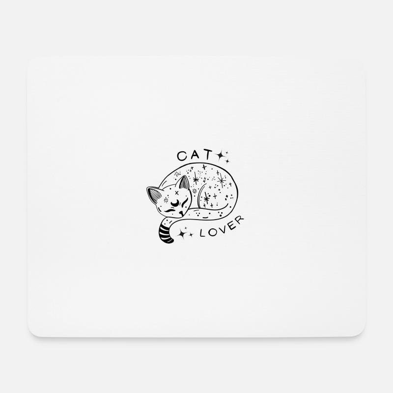 Heaven Cat Lover - Mousepad (Querformat) - Weiß
