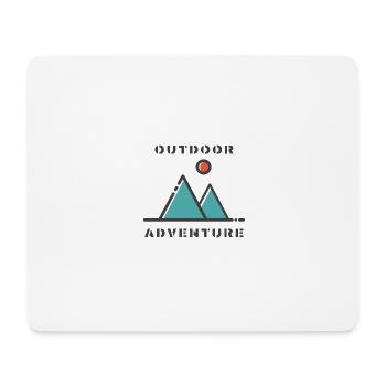 Outdoor Adventure - Mousepad (Querformat) - Weiß - Vorne