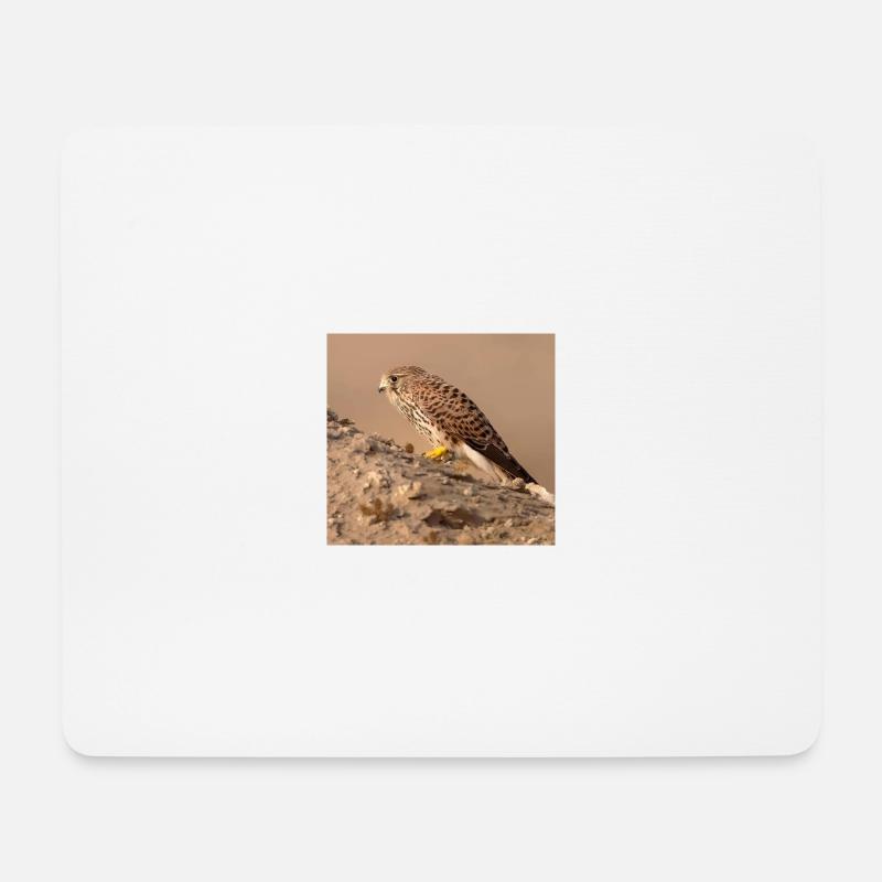 Eagle in desert - Mouse Pad (horizontal) - white