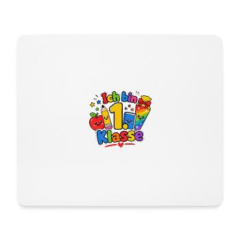 1. Klasse Schulkind Schulanfang - Mousepad (Querformat) - Weiß - Vorne