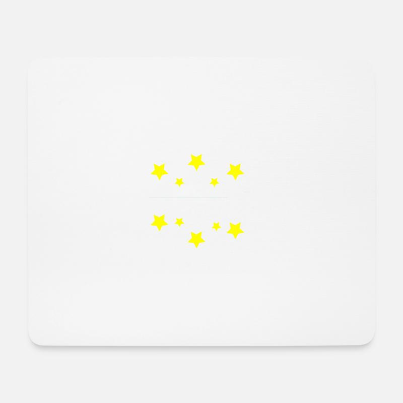 Many small stars as a gift idea. - Mouse Pad (horizontal) - white