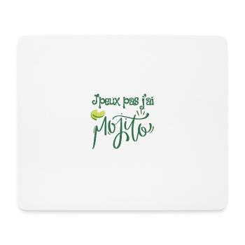 J'peux pas j'ai mojito - Tapis de souris (format paysage) - blanc - Devant