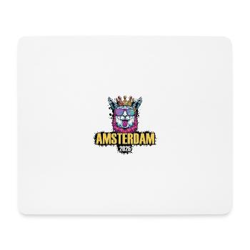 Amsterdam 2025 Alpaca Party Holiday - Mouse Pad (horizontal) - white - Front
