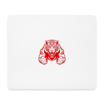 Tiger Bodybuilding Muscles - Mouse Pad (horizontal) - white - Front