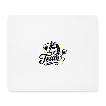 Einhorn Team Party Geburtstag - Mousepad (Querformat) - Weiß - Vorne
