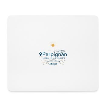 Perpignan Côte Catalane Soleil - Tapis de souris (format paysage) - blanc - Devant
