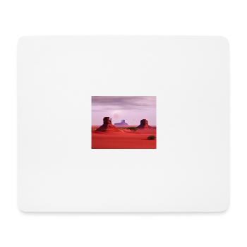 Monument Valley - Mousepad (Querformat) - Weiß - Vorne