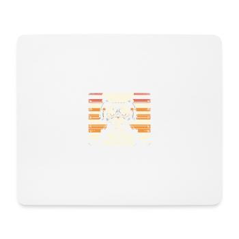 Shhh I Listen To My True Crime Podcasts And Cats - Mousepad (Querformat) - Weiß - Vorne