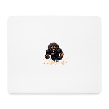 Lion de football américain - Tapis de souris (format paysage) - blanc - Devant