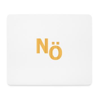 NÖ Nein, Dagegen  - Mousepad (Querformat) - Weiß - Vorne