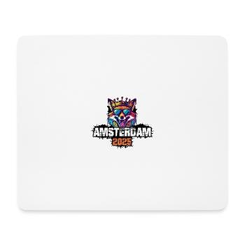 Amsterdam 2025 Urlaub Fuchs - Mousepad (Querformat) - Weiß - Vorne