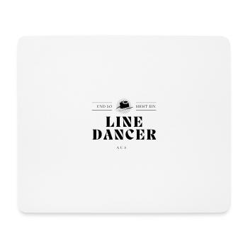 so sieht ein Line Dancer aus - Mousepad (Querformat) - Weiß - Vorne