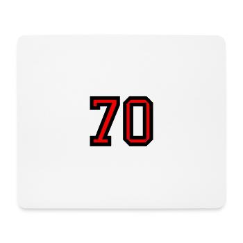 70. 70 JAHRE. 70-JÄHRIGES JUBILÄUM. 70-JÄHRIGES JUBILÄUM. - Mousepad (Querformat) - Weiß - Vorne