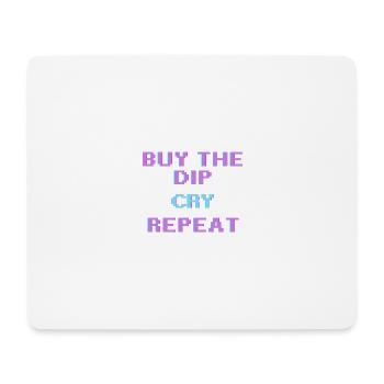 Lustiger Krypto-Investor kaufen Sie das Dip-Handels-T-Shirt - Mousepad (Querformat) - Weiß - Vorne