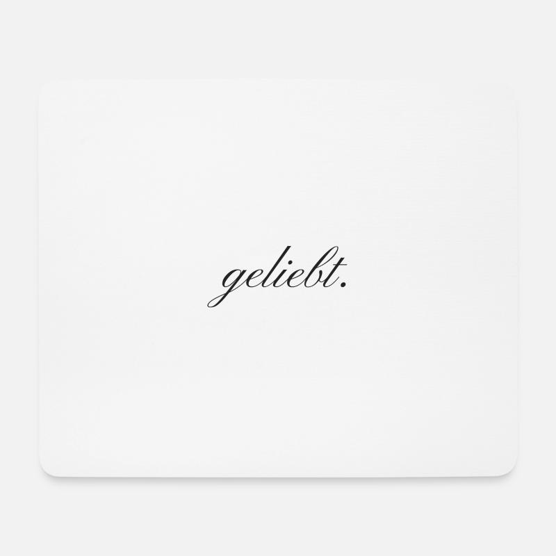 geliebt. - Mousepad (Querformat) - Weiß