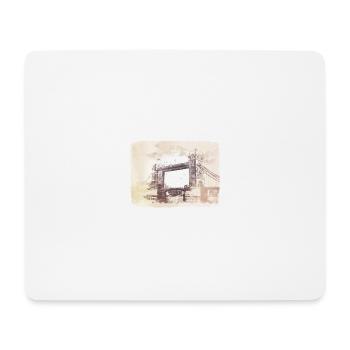 London England Tower Bridge - Mousepad (Querformat) - Weiß - Vorne