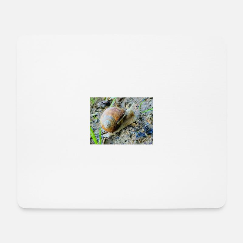 Slowly - Mousepad (Querformat) - Weiß