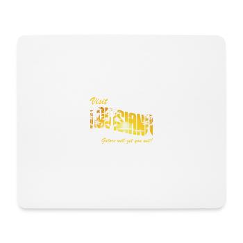 Alligator Hunter, Gators Get You Wet, Louisiana - Mousepad (Querformat) - Weiß - Vorne