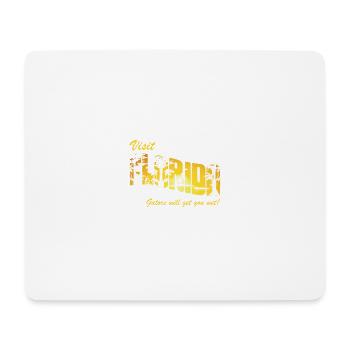 Alligator Hunter, Gators Get You Wet, Florida - Mousepad (Querformat) - Weiß - Vorne