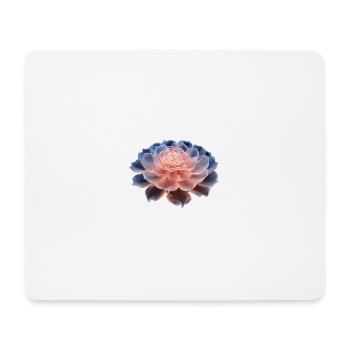 3D Flower - Mouse Pad (horizontal) - white - Front