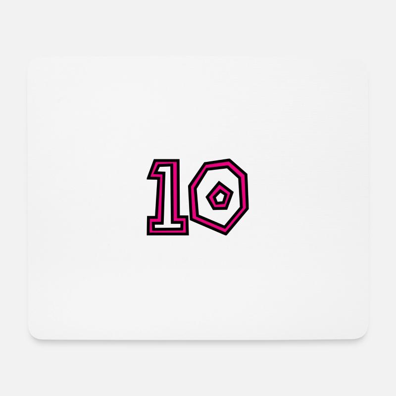 10. 10 JAHRE - Mousepad (Querformat) - Weiß