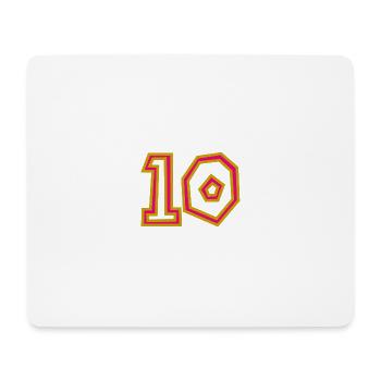 10. 10 JAHRE. 10-JÄHRIGES JUBILÄUM. 10-JÄHRIGES JUBILÄUM. - Mousepad (Querformat) - Weiß - Vorne