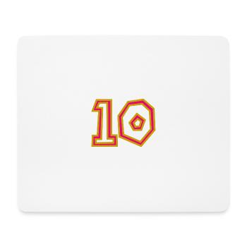 10. 10 YEARS. 10th ANNIVERSARY. 10 YEAR ANNIVERSARY. - Mouse Pad (horizontal) - white - Front