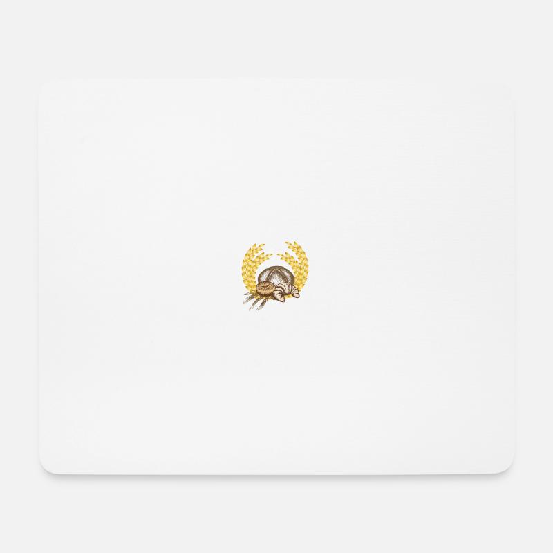Brot - Mousepad (Querformat) - Weiß