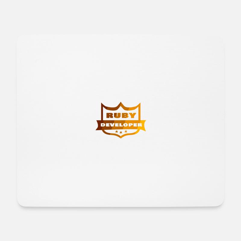 Ruby Developer - Mouse Pad (horizontal) - white