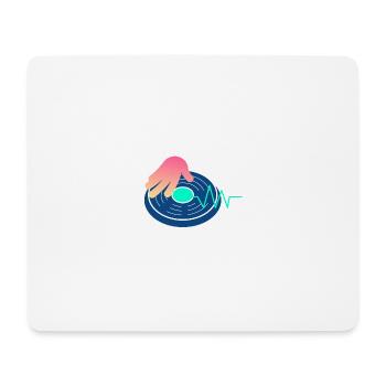DJ MUSIQUE - Tapis de souris (format paysage) - blanc - Devant