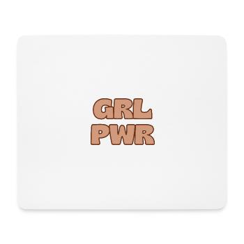 Le pouvoir des filles - Tapis de souris (format paysage) - blanc - Devant