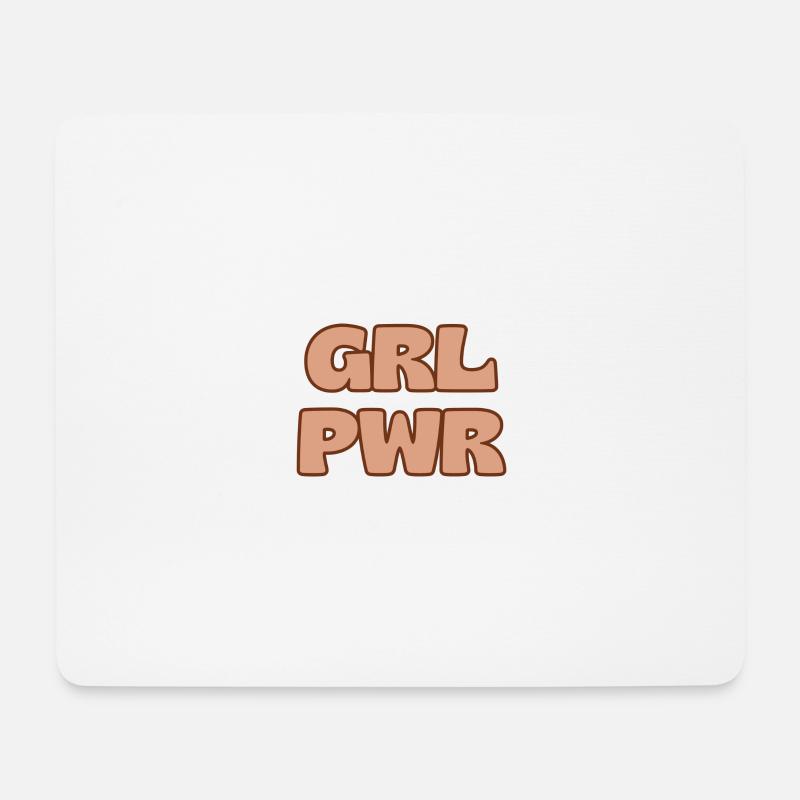 Girl Power - Mousepad (Querformat) - Weiß