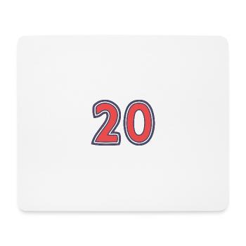 20. 20 YEARS. 20th ANNIVERSARY. 20 YEARS ANNIVERSARY. - Mouse Pad (horizontal) - white - Front