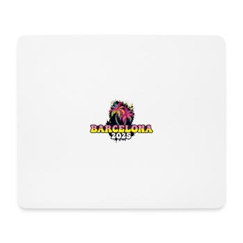 Barcelona 2025 Holiday Palms - Mouse Pad (horizontal) - white - Front