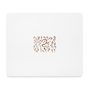 many question marks artwork - Mouse Pad (horizontal) - white - Front