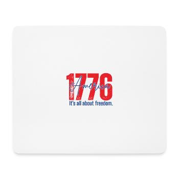 1776 Amerika Freiheit Design - Mousepad (Querformat) - Weiß - Vorne