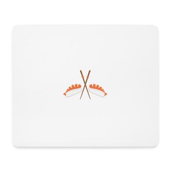 Sushi - Tapis de souris (format paysage) - blanc - Devant