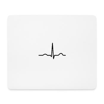 Complexe d'électrocardiogramme pour le personnel médical - Tapis de souris (format paysage) - blanc - Devant
